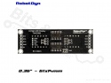 Cijferdisplay 8-Digit 7-segments blauw 74HC595 - 61x14mm